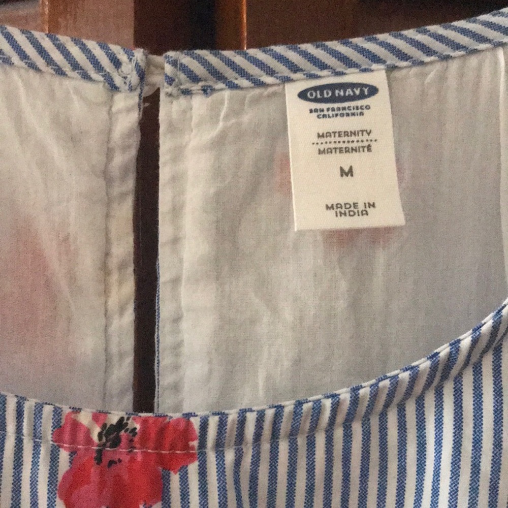 🌸🤱🏻Old Navy floral stripe maternity dress